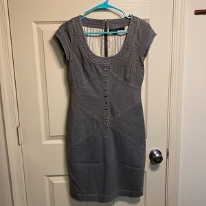 Peruvian Connection body con denim dress size 2